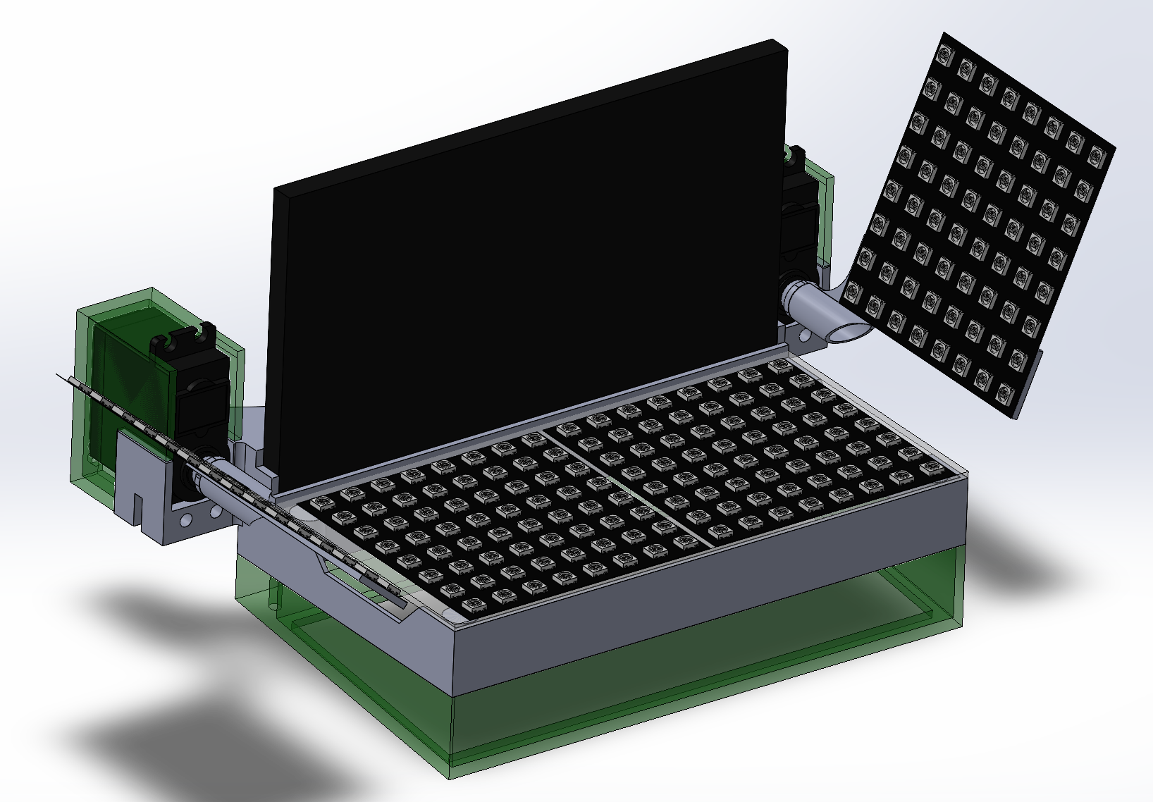 HackUTD 2025 LED Matrix Interactive Game Hardware SolidWorks